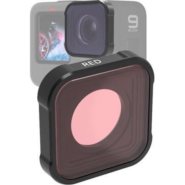 JSR KB-serie duikkleurenlensfilter voor GoPro HERO9 zwart (rood)