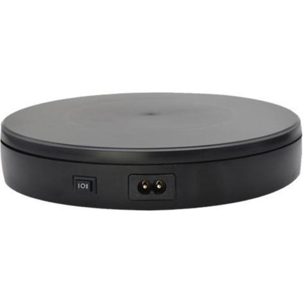 22cm elektrische roterende draaitafel displaystandaard live video-opnamen rekwisieten draaitafel sieraden schoenen display platform (zwart)
