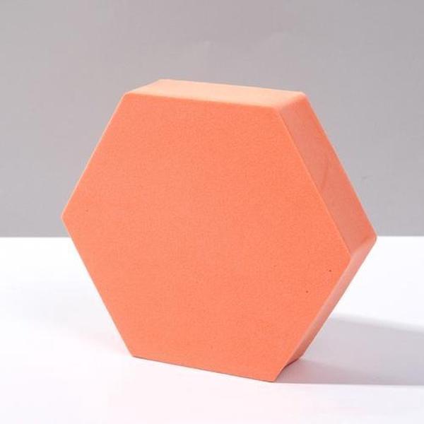 8 STKS Geometrische Kubus Foto Props Decoratieve Ornamenten Fotografie Platform, Kleur: Grote Oranje Zeshoek