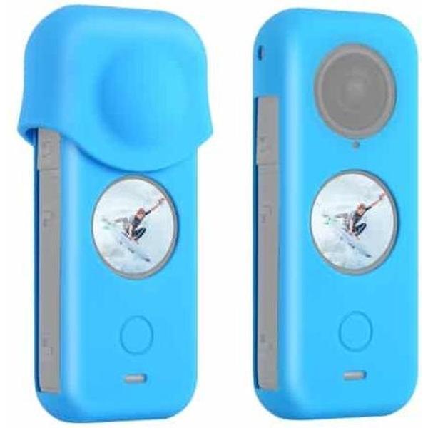 PULUZ Full Body stofdichte siliconen beschermhoes voor Insta360 ONE X2 (blauw)