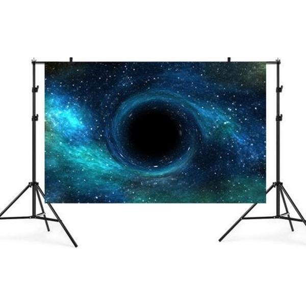 2.1mx 1.5m Zwart Gat Sterrenhemel Themafeest Kinderstudio Fotografie Achtergronddoek (TK3)