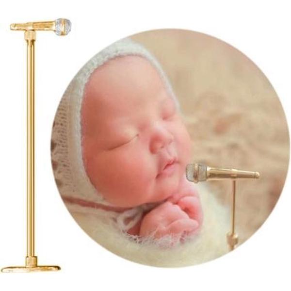 Pasgeboren fotografie-instrument Babyfoto Extra rekwisieten, stijl: microfoon