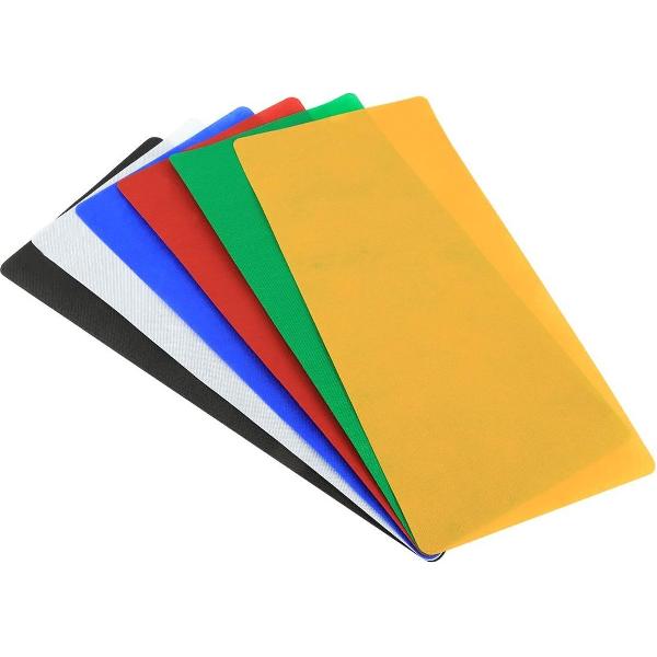 6 STUKS PULUZ Opvouwbare Fotografie Studio Achtergrond, 6 kleuren - 80cm x 40cm