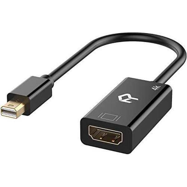 thunderbolt naar hdmi - ZINAPS Mini DisplayPort (Thunderbolt 1/2) (Mini DP) auf HDMI-adapter, 4K Konverter, Schwarz
