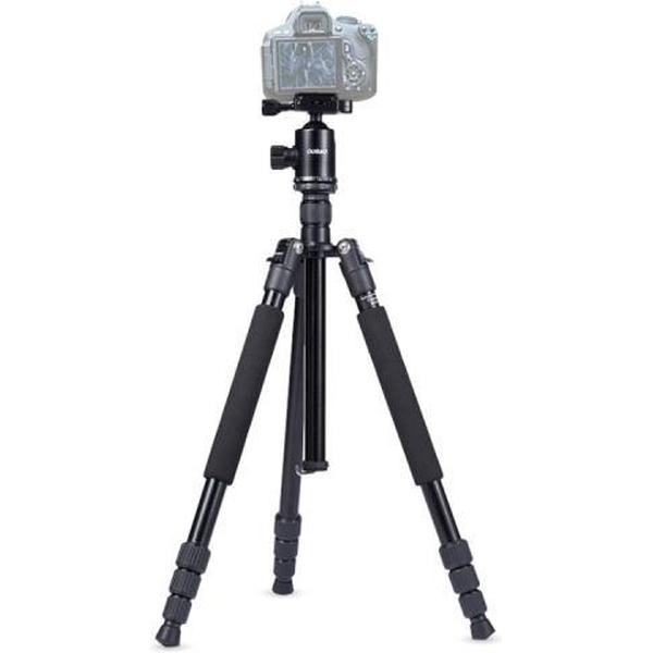 TRIOPO Oubao A-608S Verstelbaar draagbaar aluminium Aalloy-statief met kogelkop voor SLR-camera