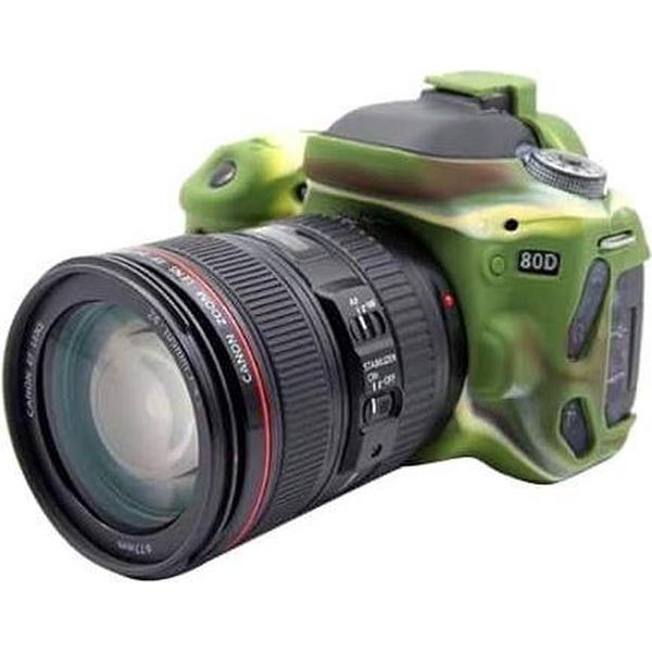 PULUZ Soft Silicone Protective Case for Canon EOS 80D(Camouflage)