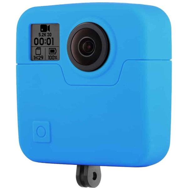 PULUZ voor GoPro Fusion siliconen beschermhoes (blauw)