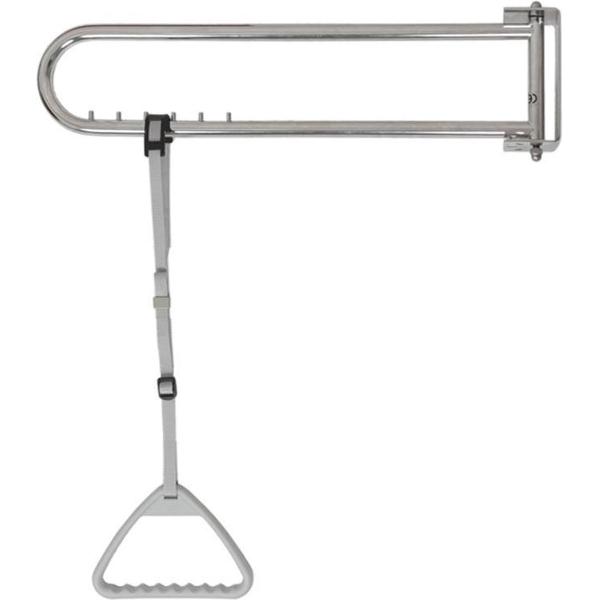 Papegaai met zwenkbare wandbeugel RVS gepolijst