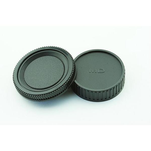 Achterdop+Bodydop (2 stuk): Minolta MD mount camera lens