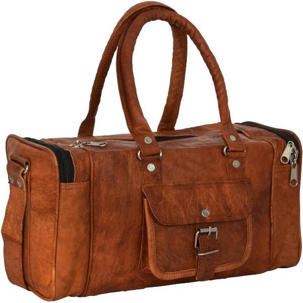 GUSTI LEDER cameratas leer vintage bruin dames heren | Fototas unisex | Handtas van geitenleer