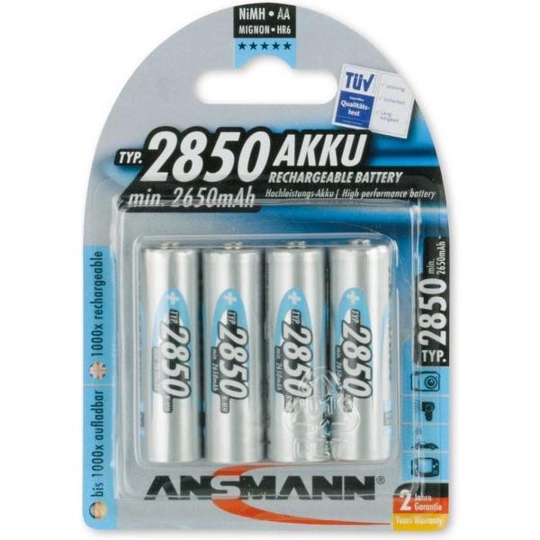 Ansmann AA 2850 mAh Oplaadbare Batterijen