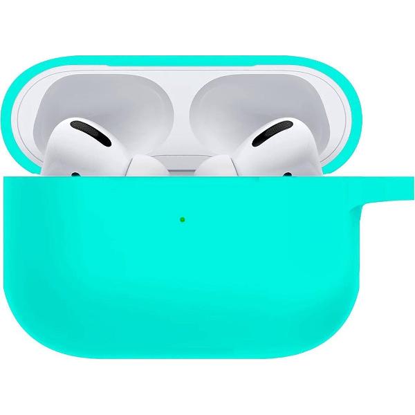 Hoes voor Apple AirPods Pro Hoesje Siliconen Case - Mint Groen