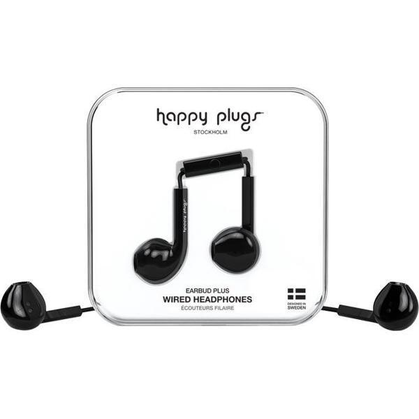 Happy Plugs Earbud Plus - In-ear oordopjes - Zwart