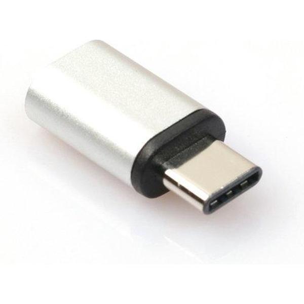 GadgetBay Micro USB naar USB C adapter zilver