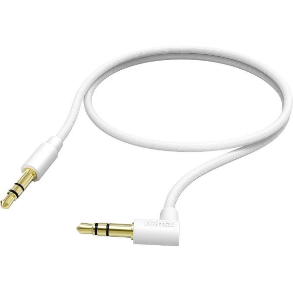 Hama Verbindingskabel 3,5-mm-jack, 0,5 m, wit