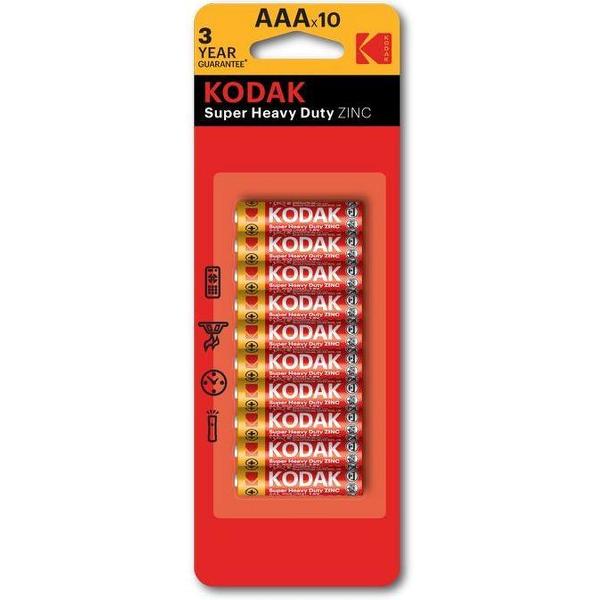 10 x Kodak Extra Heavy Duty AAA batterijen