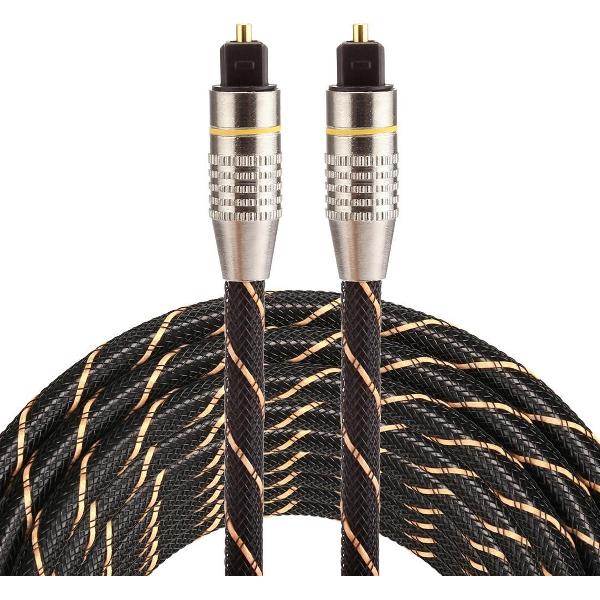 ETK Digital Optical kabel 5 meter / toslink audio male to male / Optische kabel nylon series - zwart