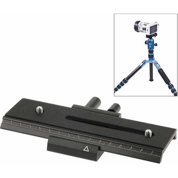 2-voudige Macro Focus Rail-schuiver Lange statiefkopplaat (zwart)