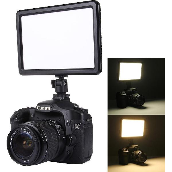 LED-006 104 LED 850LM Dimmable Video licht on-Camera Photography lichting Fill licht voor Canon, Nikon, DSLR Camera