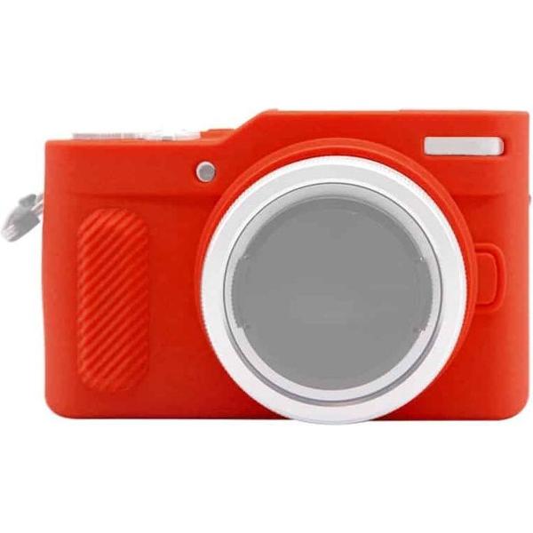 PULUZ zachte siliconen beschermhoes voor Panasonic Lumix GF10 (rood)