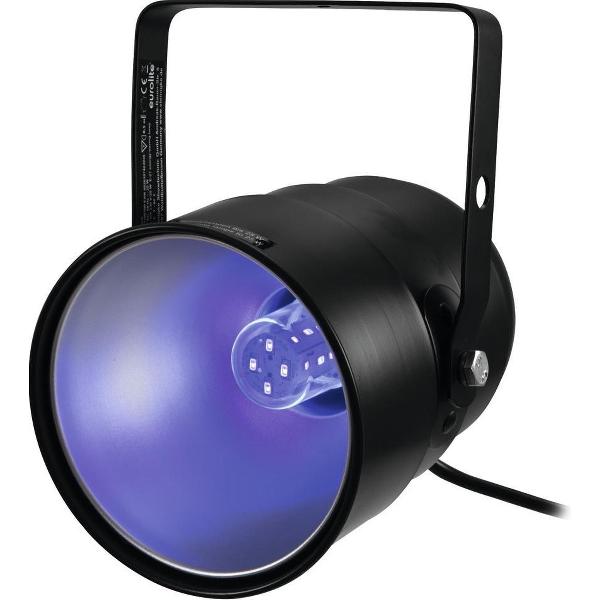 UV-spot Eurolite LED 5 W Zwart