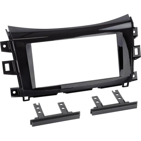 2-DIN Paneel Nissan Navara (NP300) 2016-2019 Kleur: Piano Zwart