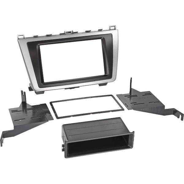 2-DIN Paneel Mazda 6- 2008-2012 Kleur: Zwart/Zilver