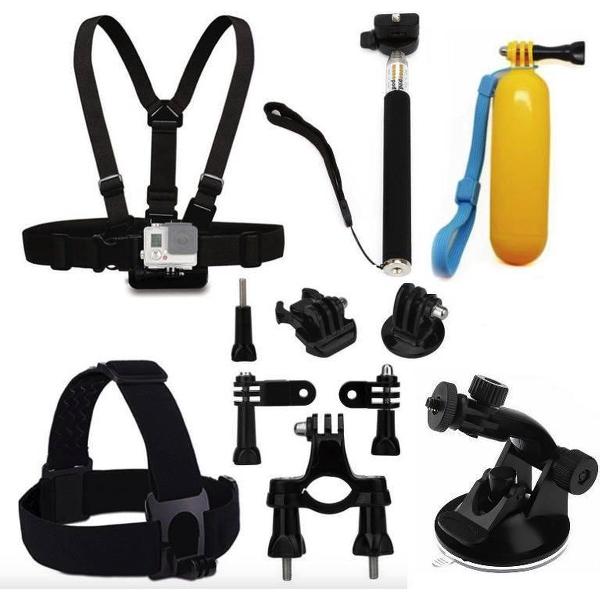 YONO 10 in 1 GoPro Outdoor Accessoires Set voor GoPro Hero 3 4 5 6