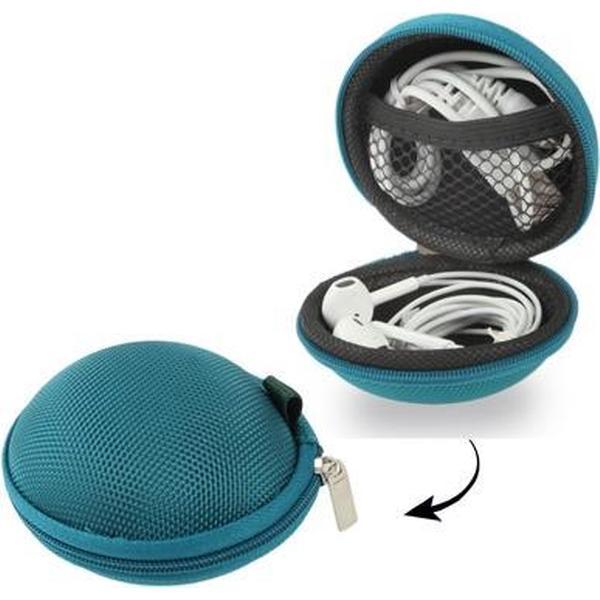 Draagbaar draagtasvak in rasterstijl voor hoofdtelefoon / oortelefoon