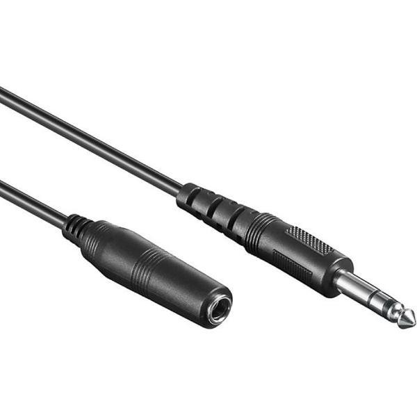 Goobay AVK 416-500 5.0m audio kabel 5 m 6.35mm Zwart