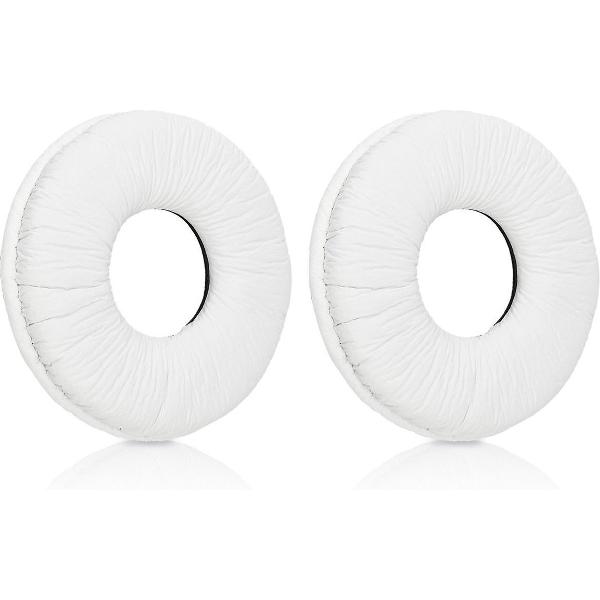 kwmobile 2x oorkussens voor Sony MDR-V150 / V250 / V300 koptelefoons - imitatieleer - voor over-ear-koptelefoon - wit