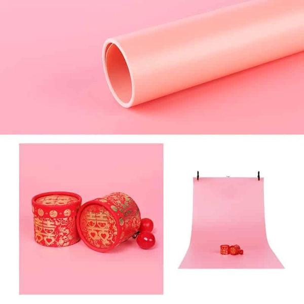 100x200cm PVC-papier Matte fotografie-achtergrond (roze)