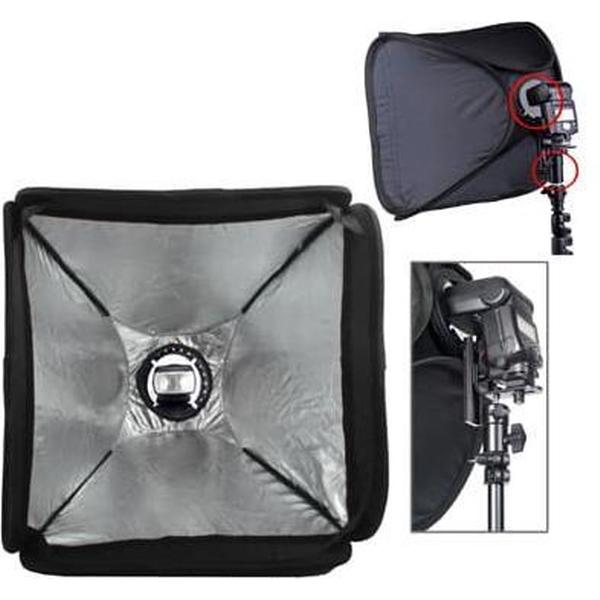 40cm Flits opvouwbare softbox met houder voor knipperlicht (EB-040) (zwart)