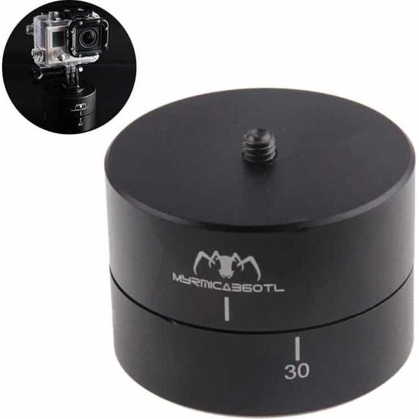 MYRMICA 360TL Time Lapse Pan en Tilt Head / 360 Graden Auto Rotation Camera Mount voor GoPro (zwart)