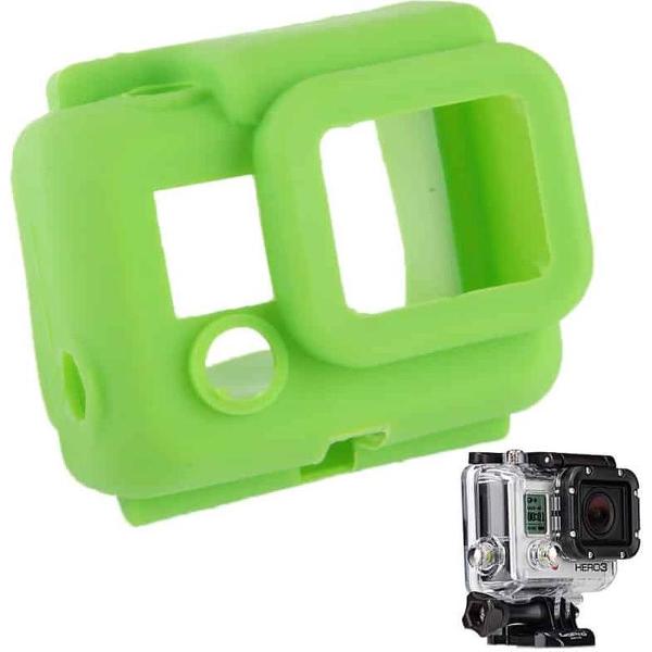 Beschermende siliconen hoes voor GoPro HERO3 (groen)