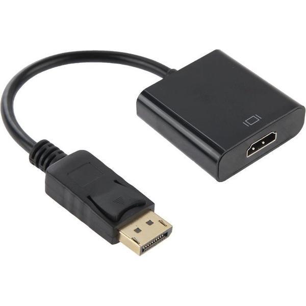Displayport Male naar HDMI Female Adapter | Zwart / Black | 20CM