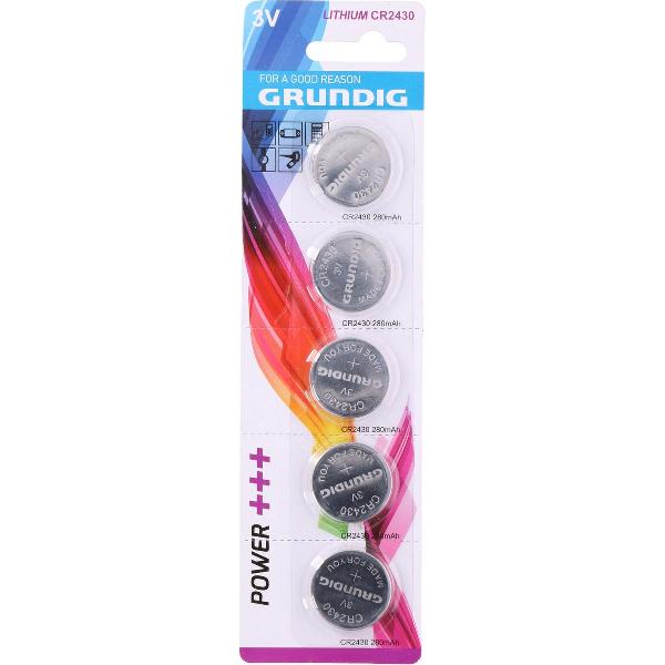Grundig CR2430 Knoopcel batterijen - 5 stuks