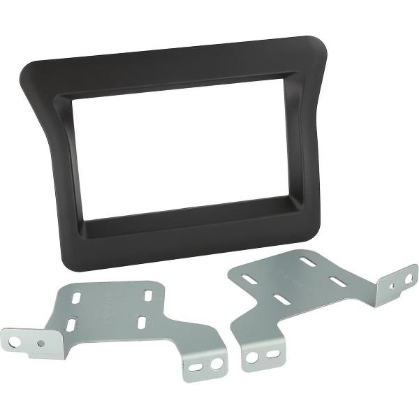 2-DIN Paneel Nissan NV400 - Opel Movano - Renault Master - Kleur: Zwart