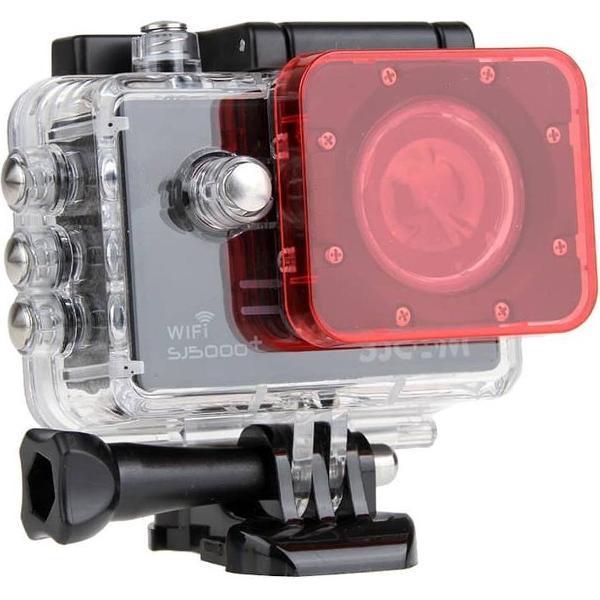 Transparante lensfilter voor SJCAM SJ5000 Sportcamera & SJ5000 Wifi & SJ5000 + Wifi Sport DV actiecamera (roze)