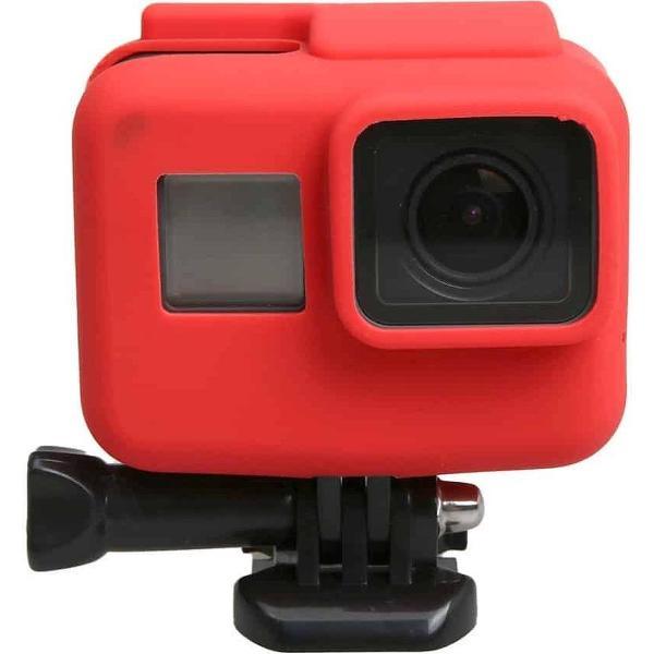 Origineel voor GoPro HERO5 siliconen randframe behuizing behuizing beschermhoes cover shell (rood)