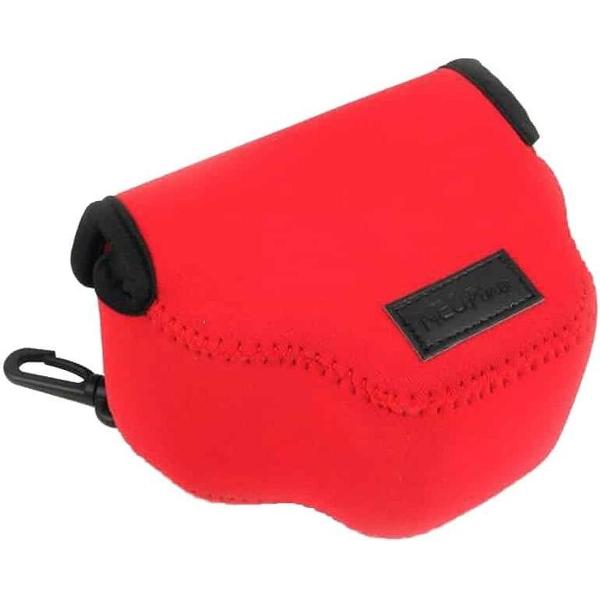 NEOpine Neopreen schokbestendige zachte draagtas met haak voor Canon SX510 camera (rood)