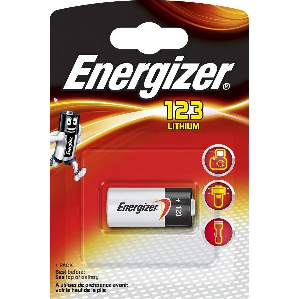 Energizer foto lithium cr123a batterij - 1 stuk