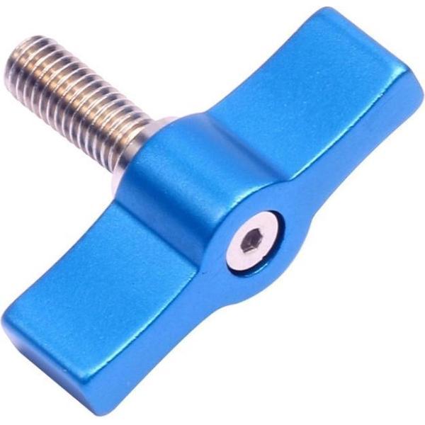 10 STKS T-vormige schroef Multi-directionele aanpassing Handschroef Aluminium handgreep Schroef, specificatie: M6 (blauw)