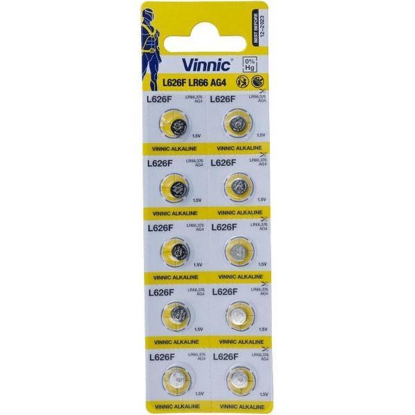 VINNIC LR66 (AG4) 10 LONG LASTING BATTERIES