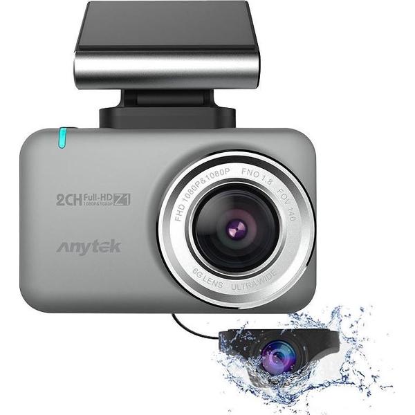 Anytek Z1 2CH Dual Wifi Touch FullHD dashcam voor auto