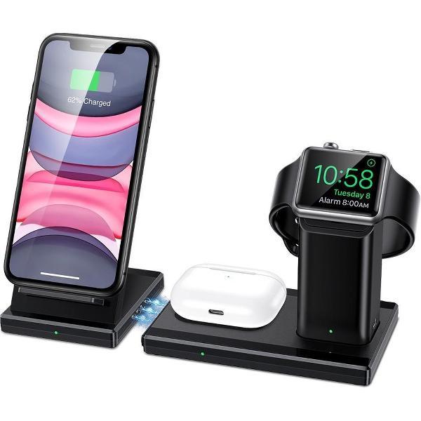 ESR GEAR - 3-in-1 draadloos Laadstation - Voor Apple, Samsung & Huawei