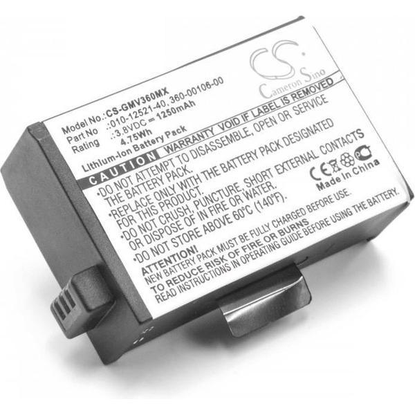 VHBW Camera accu compatibel met Garmin VIRB 360° / 1250 mAh