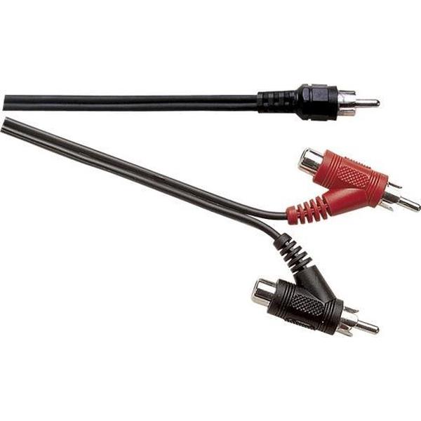 Electrovision Subwoofer/Tulp mono (m) - Tulp stereo (m+v) audio kabel - 1,8 meter