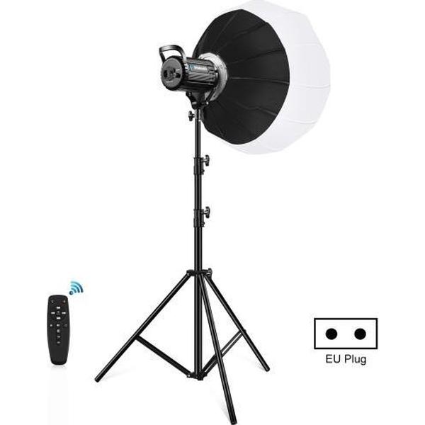 PULUZ 100W 5600K studiovideolamp + 2,8m lichthouder + 65cm opvouwbare lantaarn Softbox fotografiekit (EU-stekker)