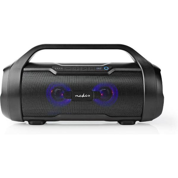 Nedis SPBB310BK Party-boombox 6 Uur Speeltijd Bluetooth® Tws Party-lichten Zwart